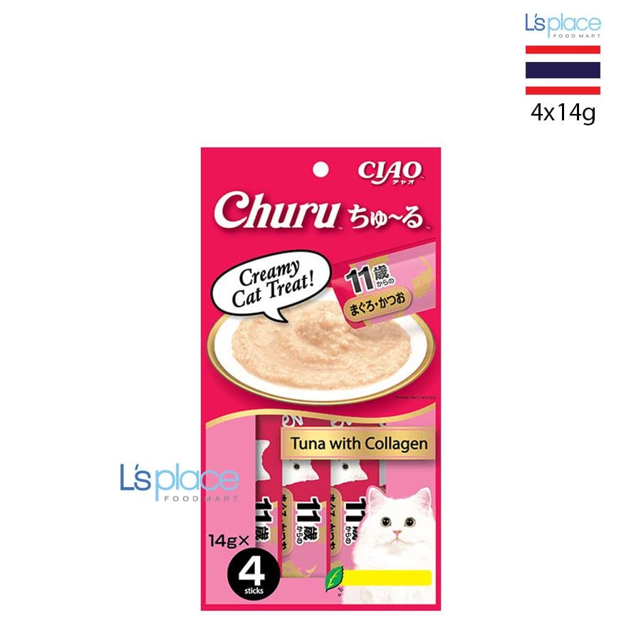 Ciao Churu Súp thưởng cho mèo vị cá ngừ Collagen