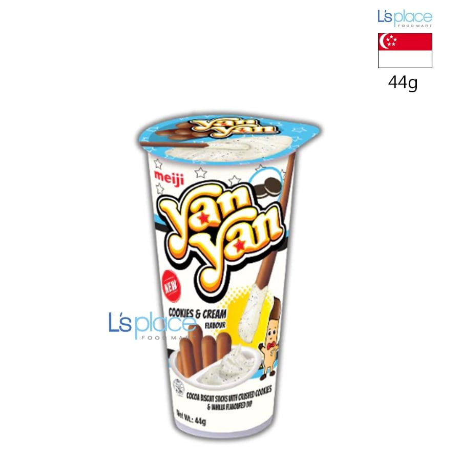 Meiji Bánh que chấm kem Yan Yan vị kem bánh quy