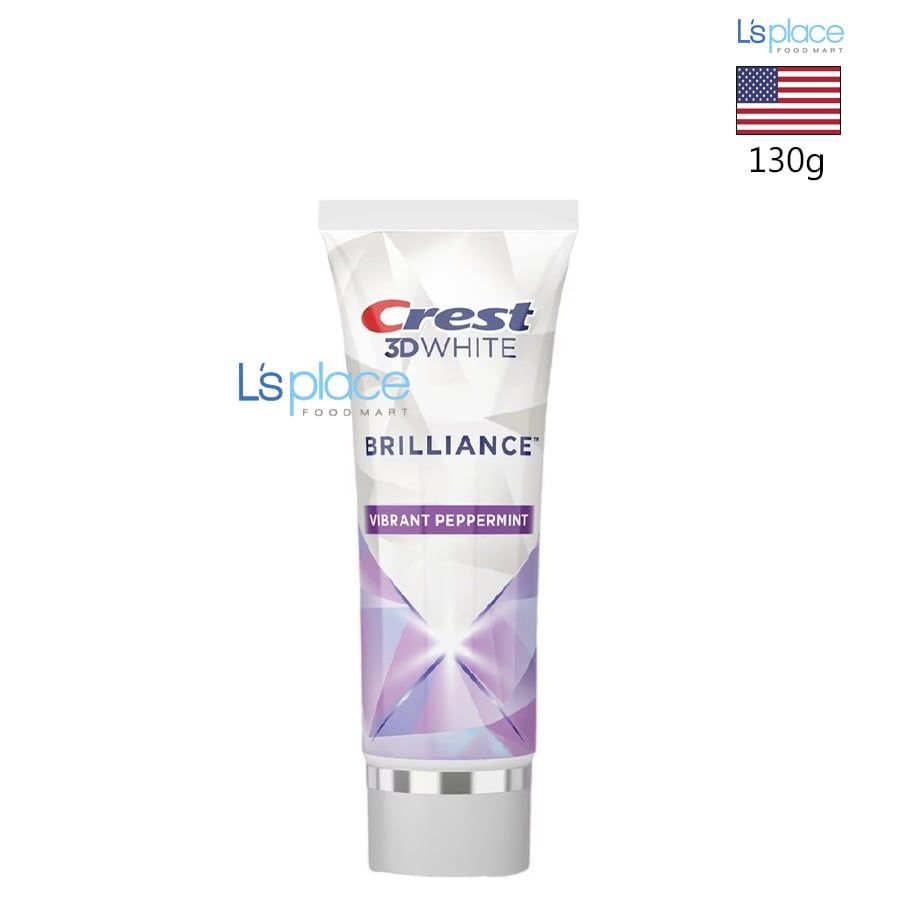 Crest 3D White Kem đánh răng Brilliance Vibrant Peppermint