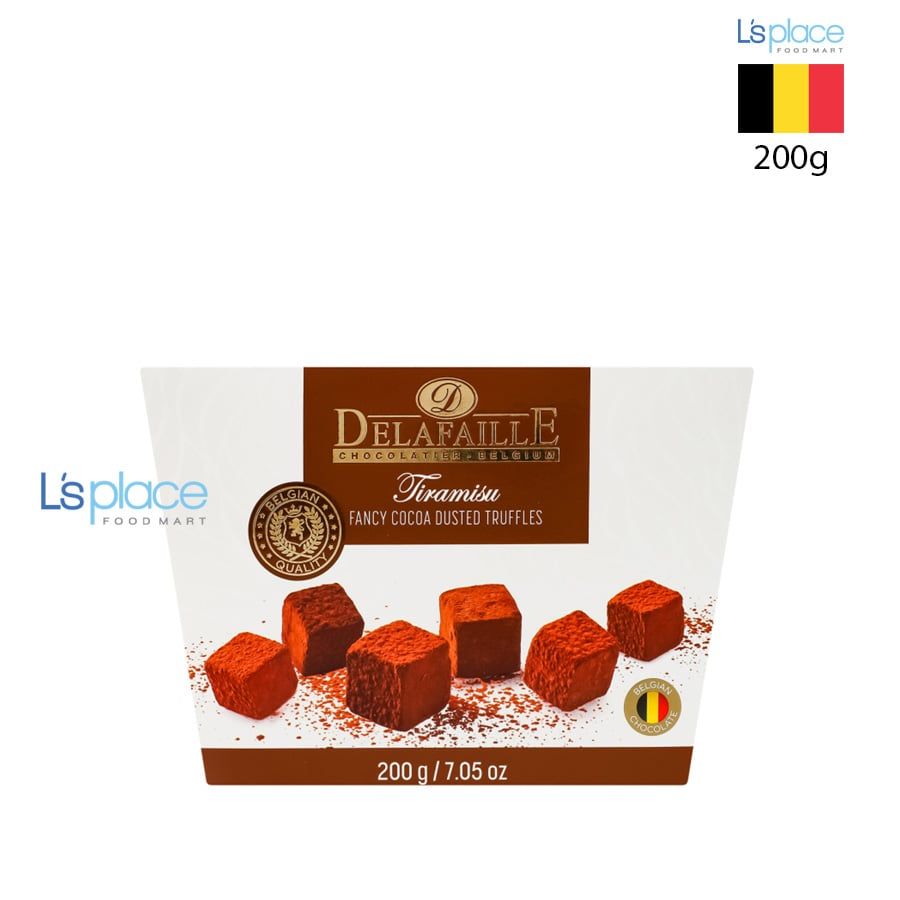 Delafaille Socola Truffle phủ vị Tiramisu hộp ngang