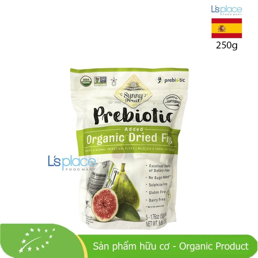 Sunny Fruit Quả vả khô hữu cơ bổ sung Prebiotic