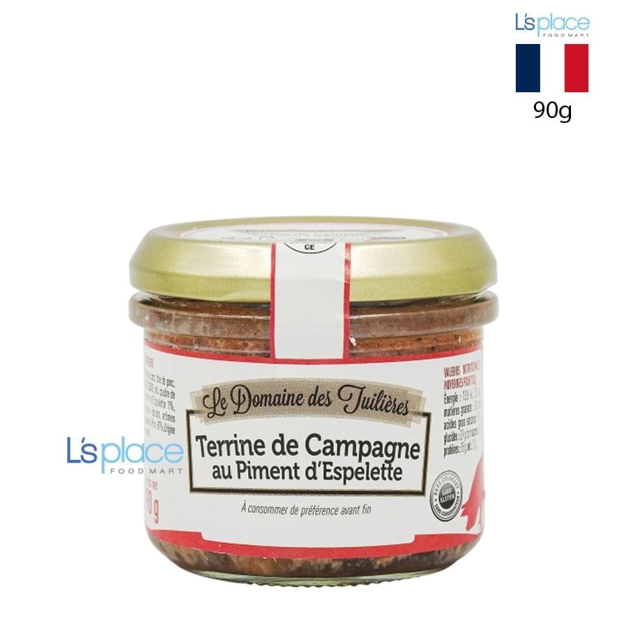 Le Domaine des Tuilières Pate đồng quê với ớt Espelette