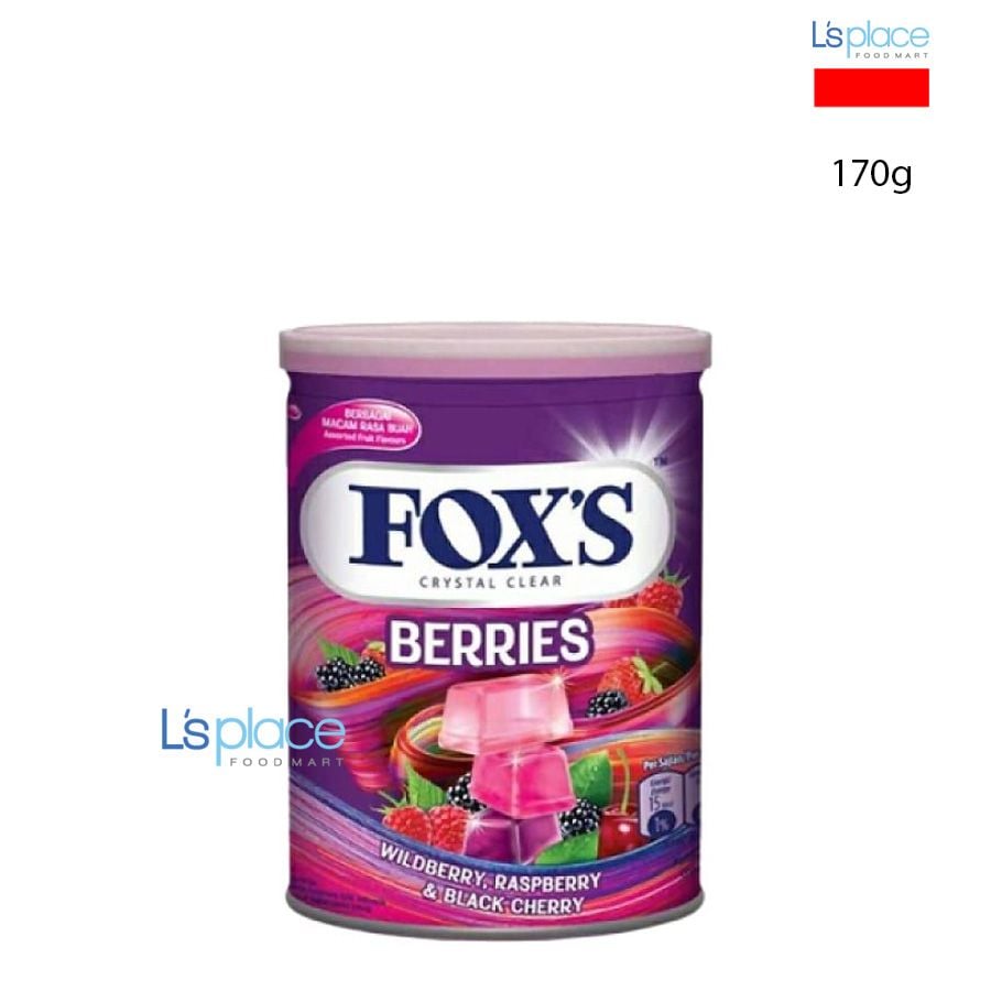 Fox's Crystal Clear Kẹo quả mọng