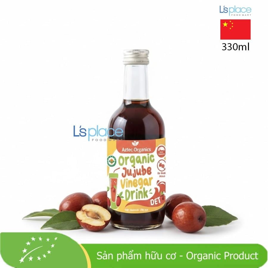 Aztec Organics Dấm uống táo đỏ hữu cơ