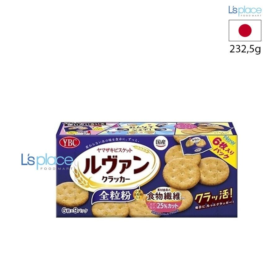 YBC Bánh crackers Levain nguyên cám