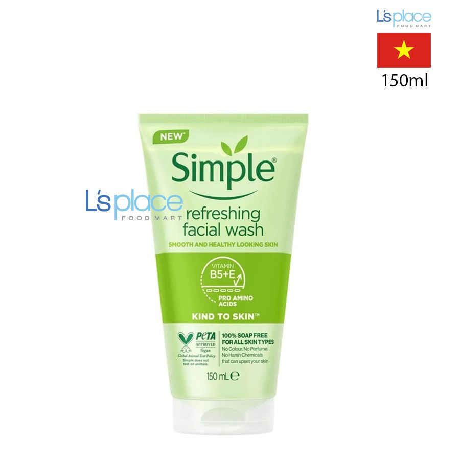 Simple Gel rửa mặt Tươi mới