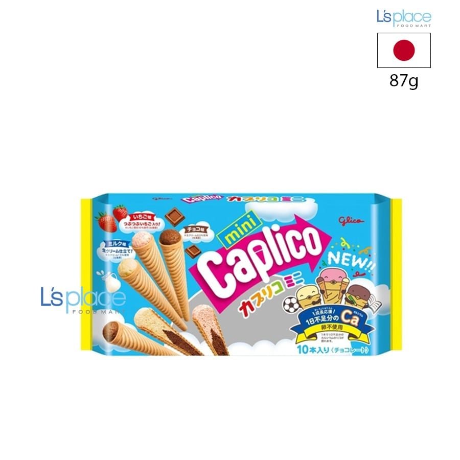 Glico Bánh kem ốc quế Caplico Mini
