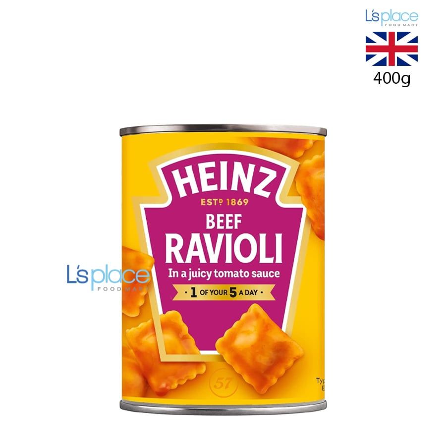 Heinz Nui Ravioli thịt bò xốt cà chua