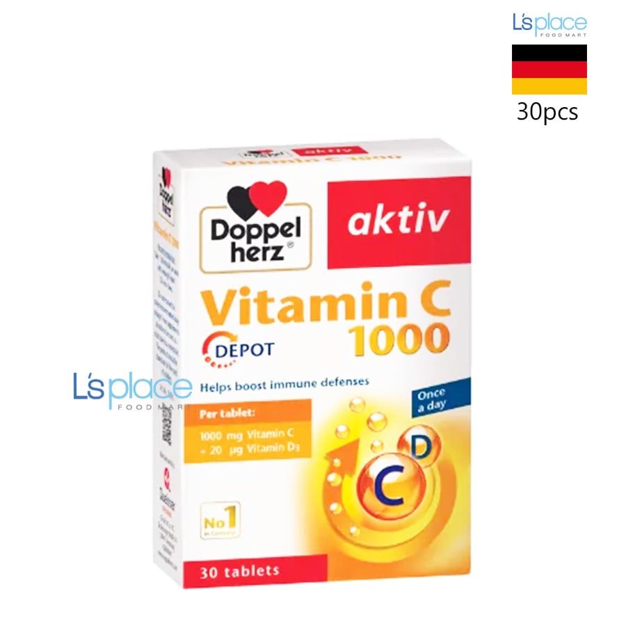 Doppelherz Thực phẩm bảo vệ sức khỏe Vitamin C 1000
