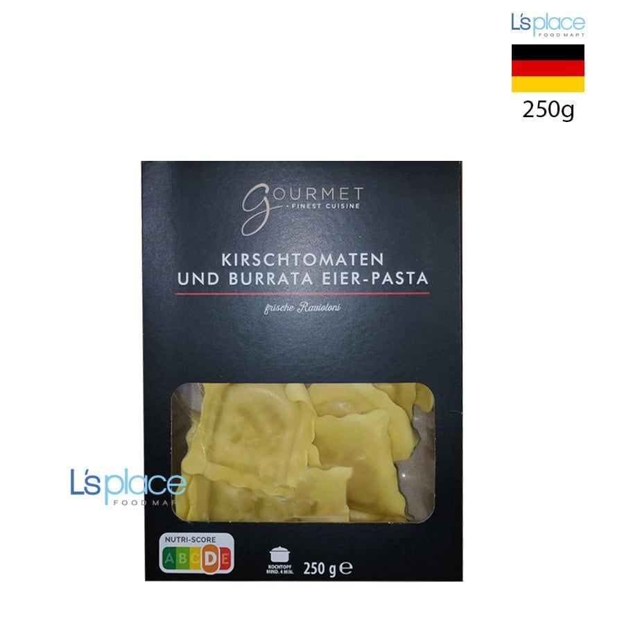 Gourmet Nui tươi trứng Ravioloni vị cà chua bi và phomai Burrata