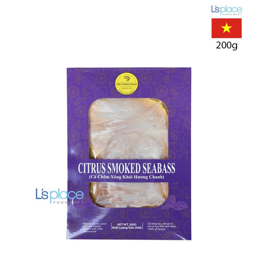 Caspiar Cá chẽm xông khói hương chanh
