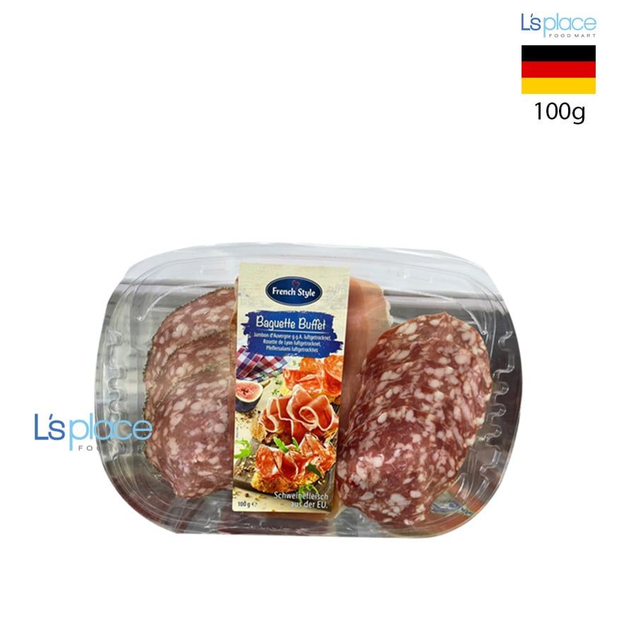 French Style Thịt nguội tổng hợp Baguette Buffet