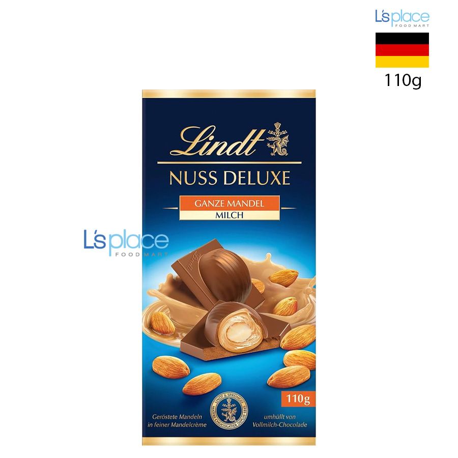 Lindt Thanh socola Nuss Deluxe hạnh nhân