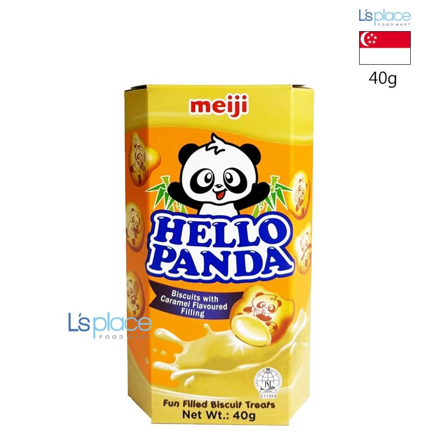 Meiji Bánh quy nhân caramen Hello Panda