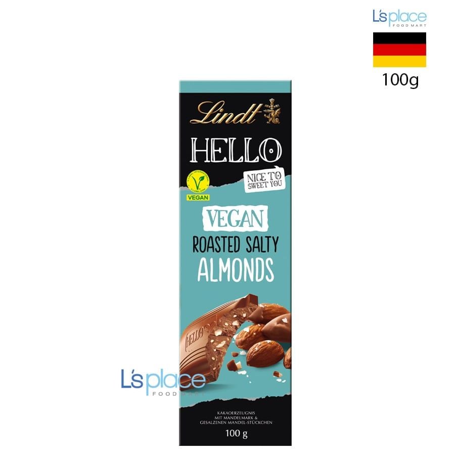 Lindt Hello Socola hạnh nhân muối thuần chay