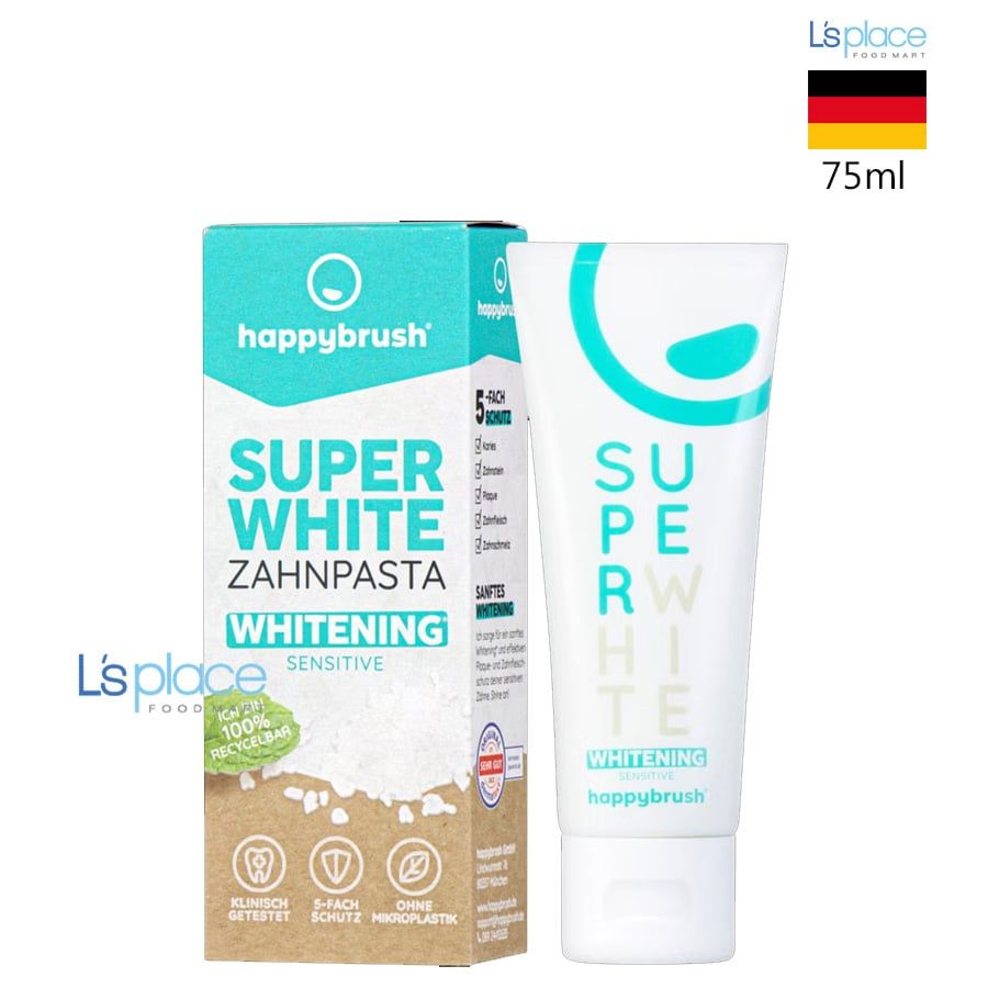 Happybrush Kem đánh răng làm trắng Super White