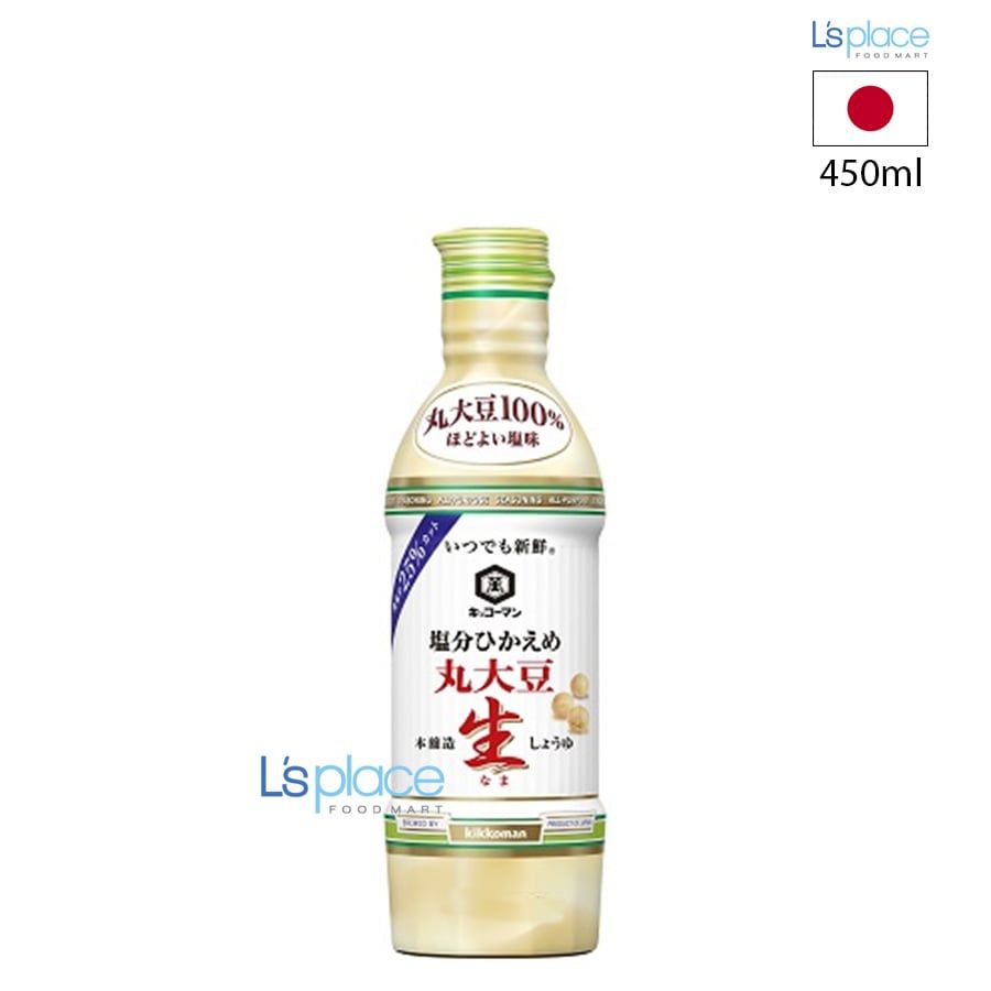 Kikkoman Nước tương đậu nành tươi giảm muối 25%