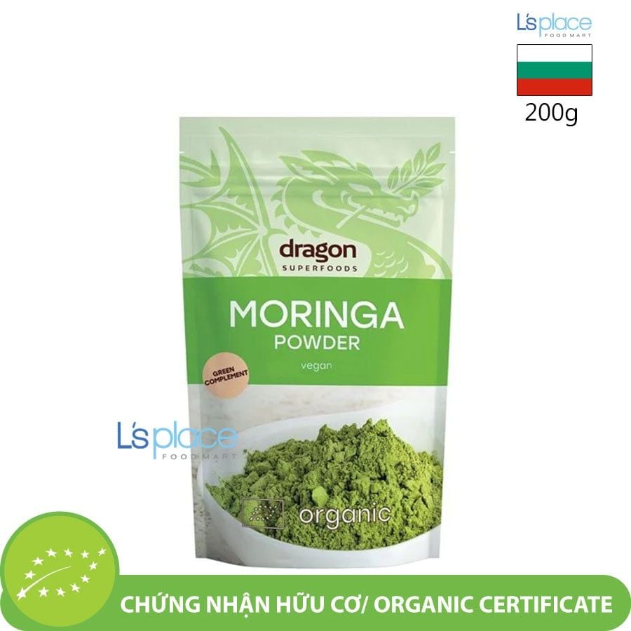 Dragon Superfoods Bột Rau Chùm Ngây Hữu Cơ Moringa