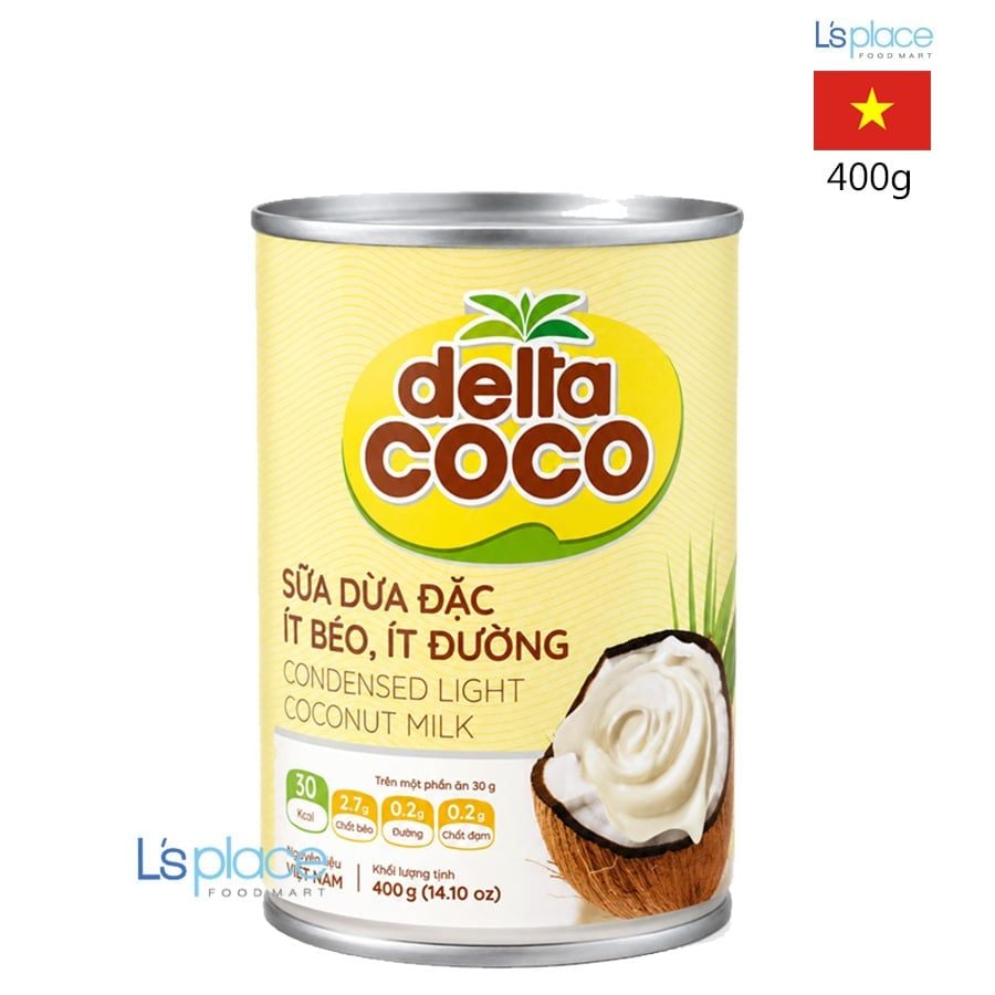 Delta Coco Sữa Dừa Đặc Ít Béo, Ít Đường