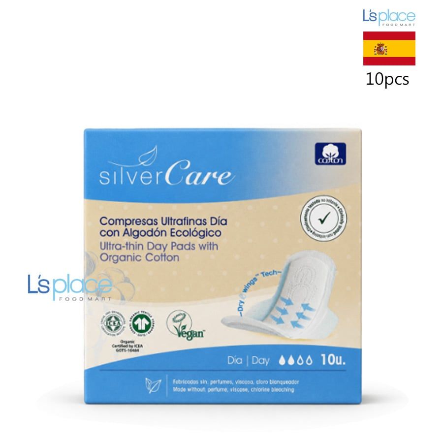 Silver Care Băng Vệ Sinh Hữu Cơ Siêu Mỏng Có Cánh Ban Ngày