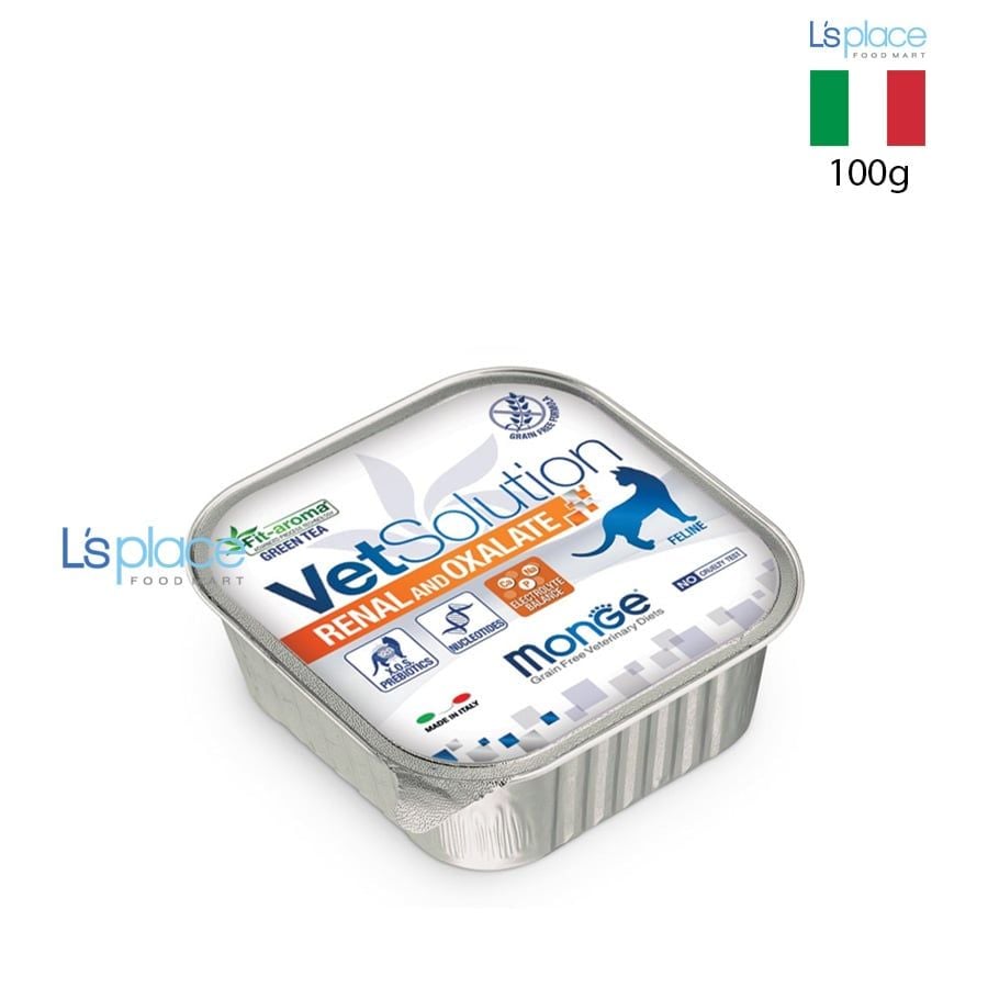 Monge VetSolution Pate mèo hỗ trợ chức năng thận & giảm sỏi