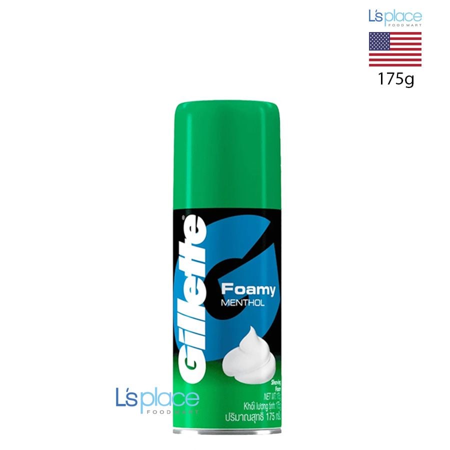 Gillette Bọt cạo râu tinh dầu bạc hà