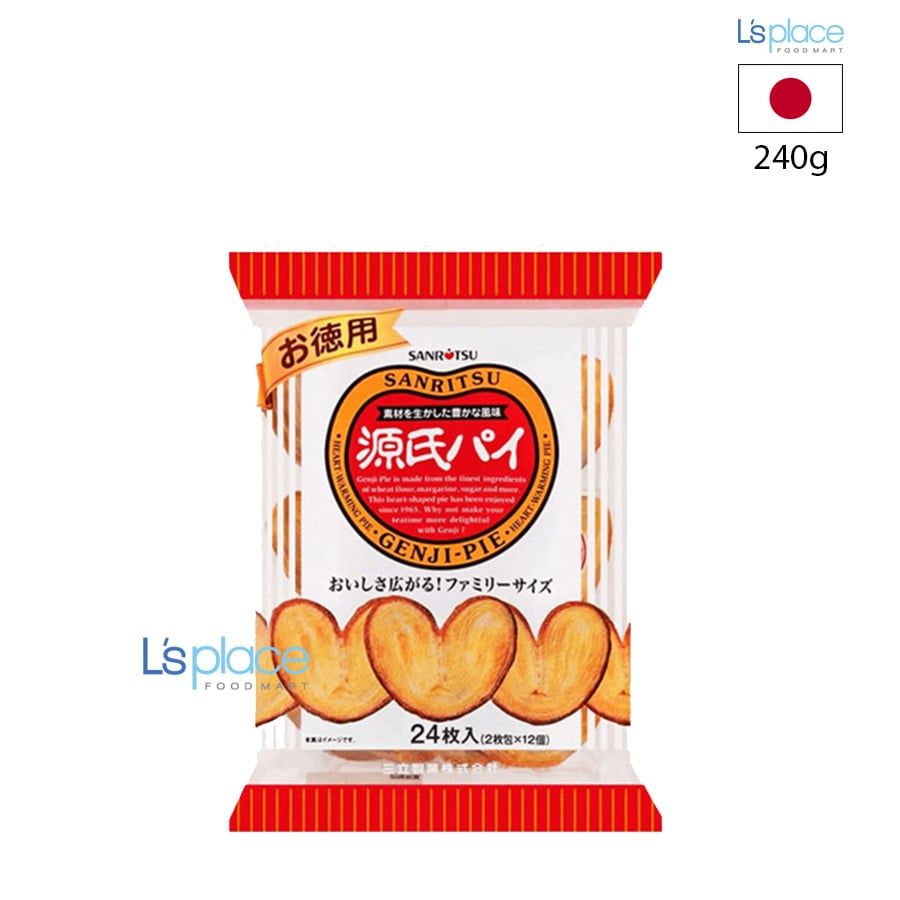 Sanritsu Bánh quy bơ nướng trái tim gói lớn