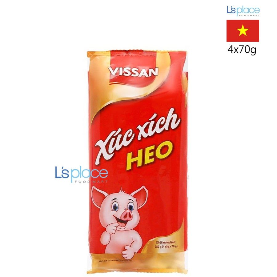 Vissan Xúc xích tiệt trùng vị heo
