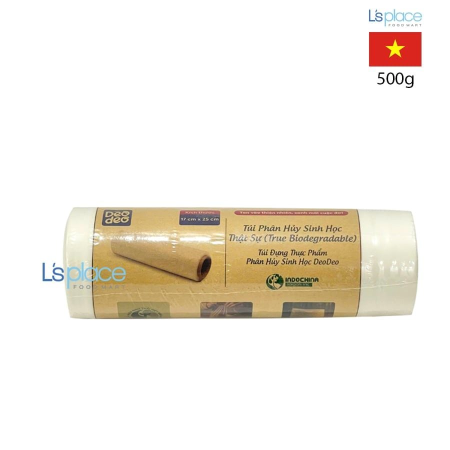 Deo Deo Túi thực phẩm phân huỷ sinh học 17cm x 25cm