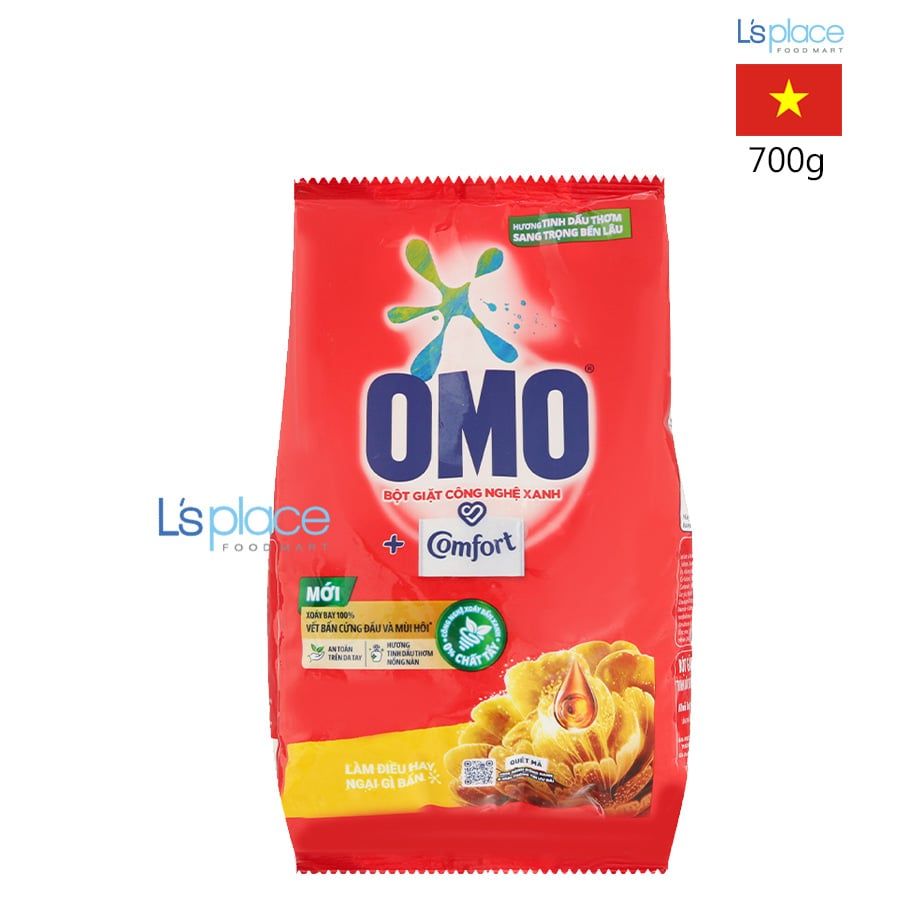 Omo Comfort Bột Giặt Tinh Dầu Thơm Sang Trọng Bền Lâu
