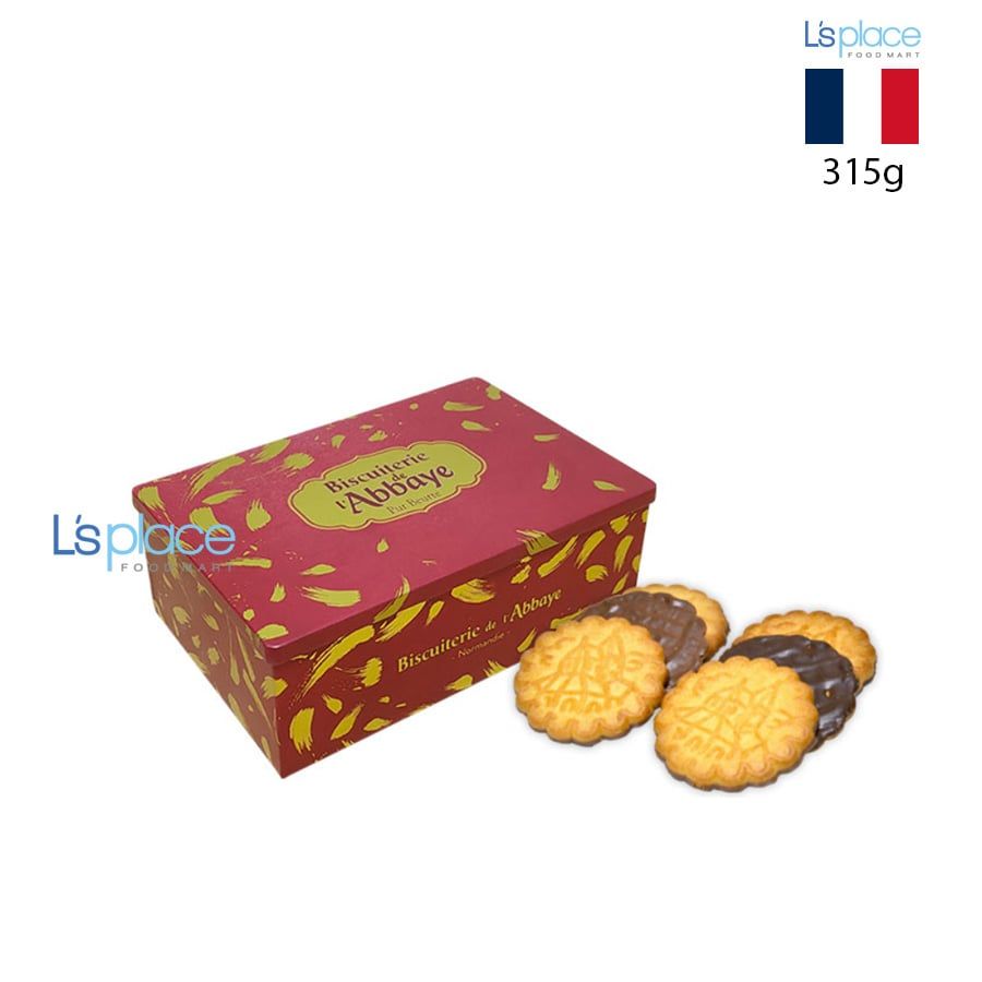 Biscuiterie de L'Abbaye Bánh quy bơ hộp thiếc đỏ