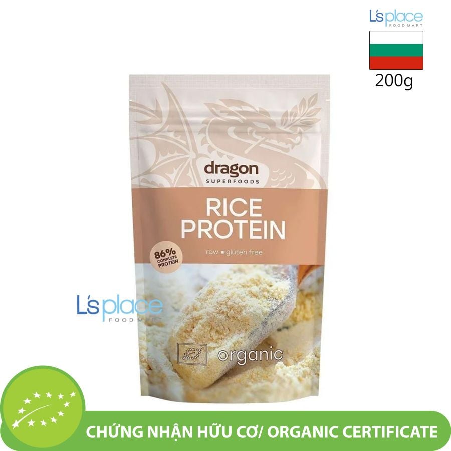 Dragon Superfoods Bột Protein gạo hữu cơ