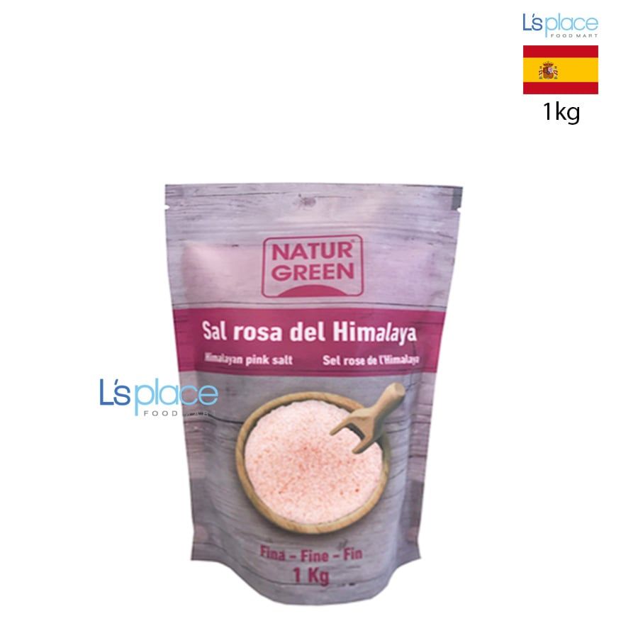 Natur Green Muối hồng Himalaya dạng mịn gói lớn