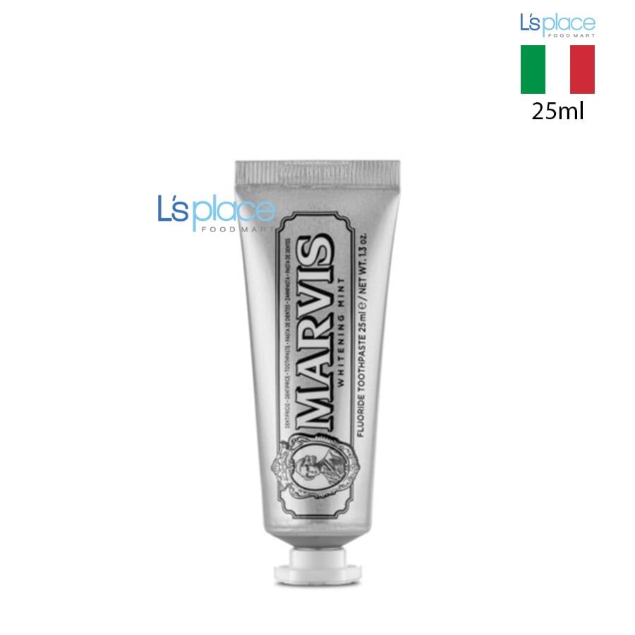 Marvis Kem đánh răng làm trắng hương bạc hà tuýp nhỏ