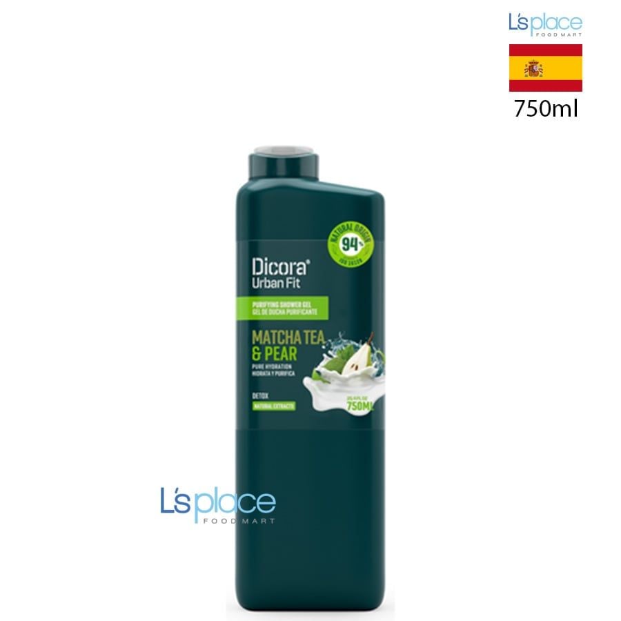 Dicora Urban Fit Sữa tắm Matcha Tea & Pear chai lớn