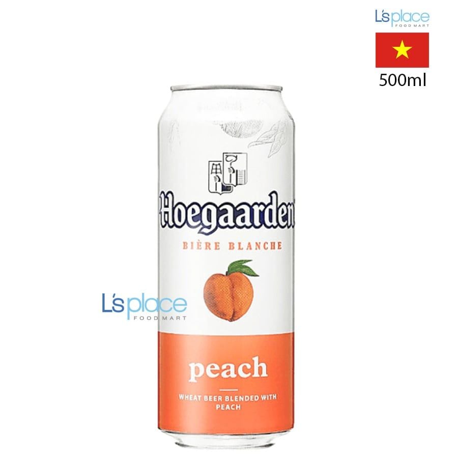 Hoegaarden Bia lon hương đào