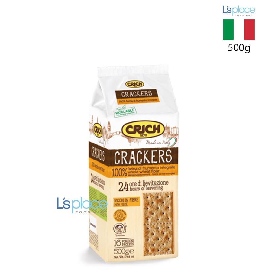 Crich Bánh crackers nguyên cám gói dọc