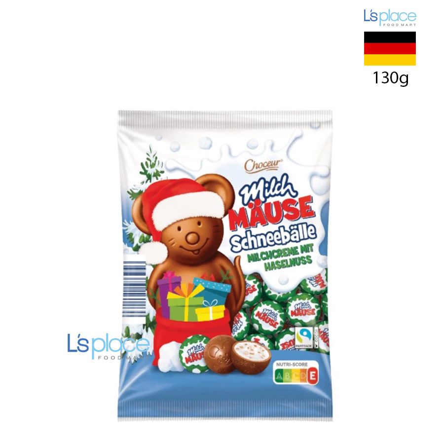Choceur socola kem sữa hạt phỉ chuột Giáng sinh Milch Mause