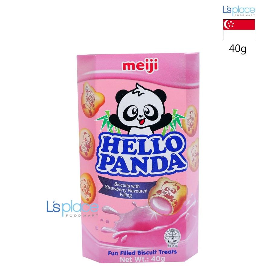Meiji Hello Panda Bánh Quy Nhân Dâu Tây