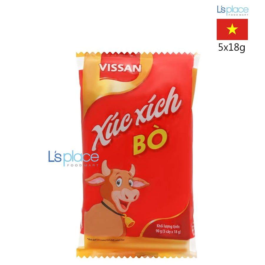 Vissan Xúc xích tiệt trùng vị bò mini