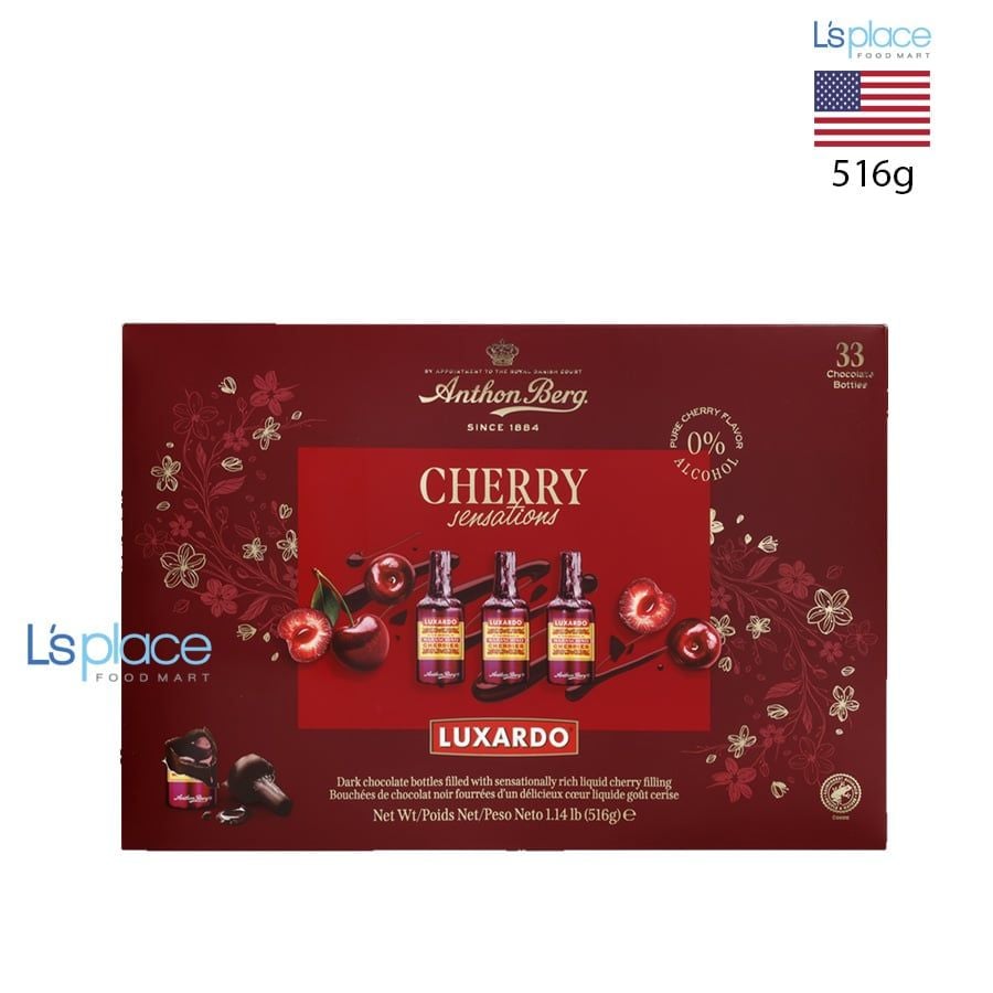 Anthon Berg Socola không cồn Luxardo vị anh đào