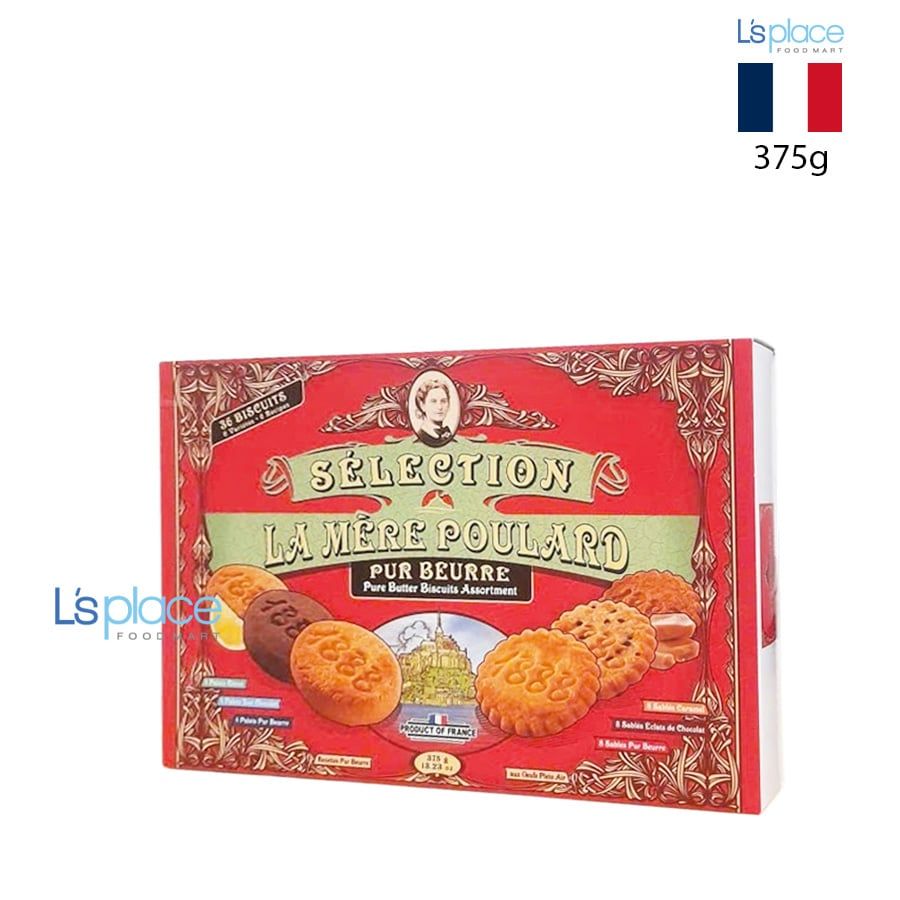 La Mère Poulard Bánh quy tổng hợp 6 vị hộp giấy