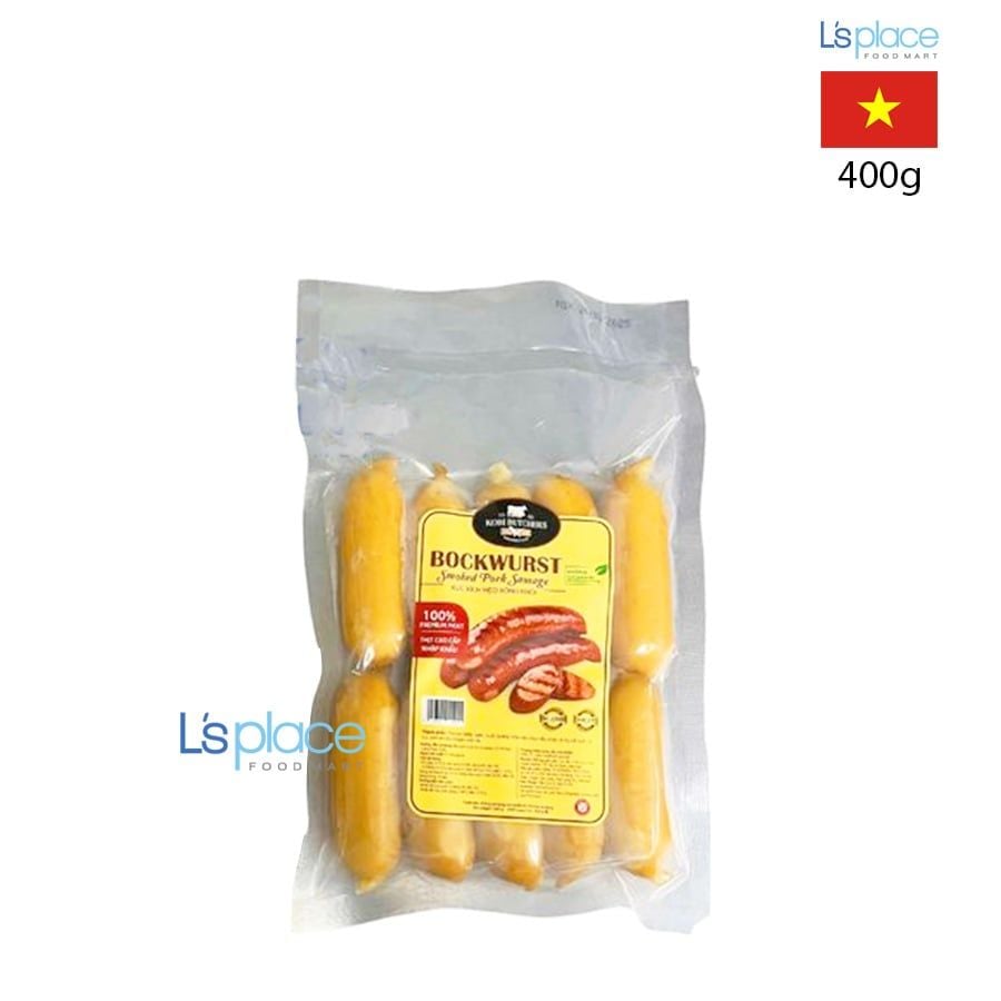 Kobi Butchers Xúc xích lợn xông khói Bockwurst