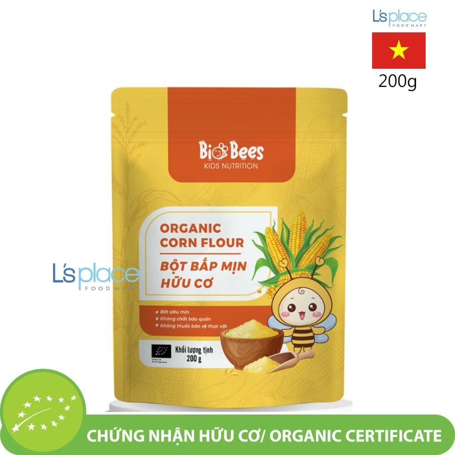 BioBees Bột ngô mịn hữu cơ
