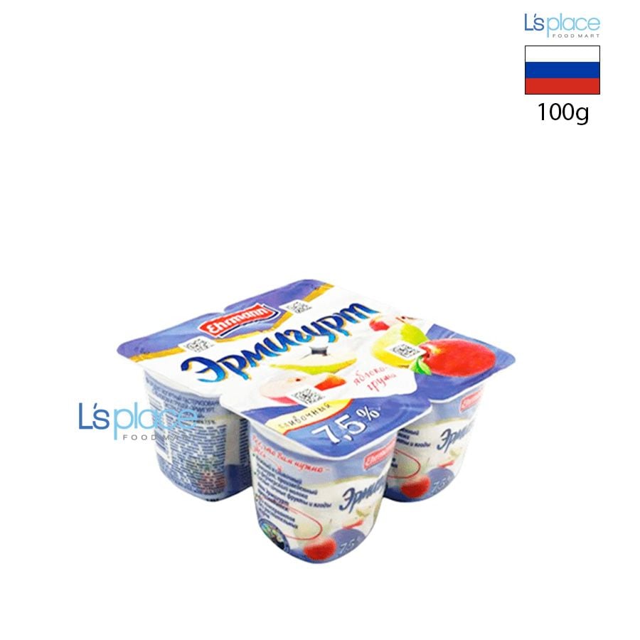 Ehrmann Sữa chua táo và lê 7.5%