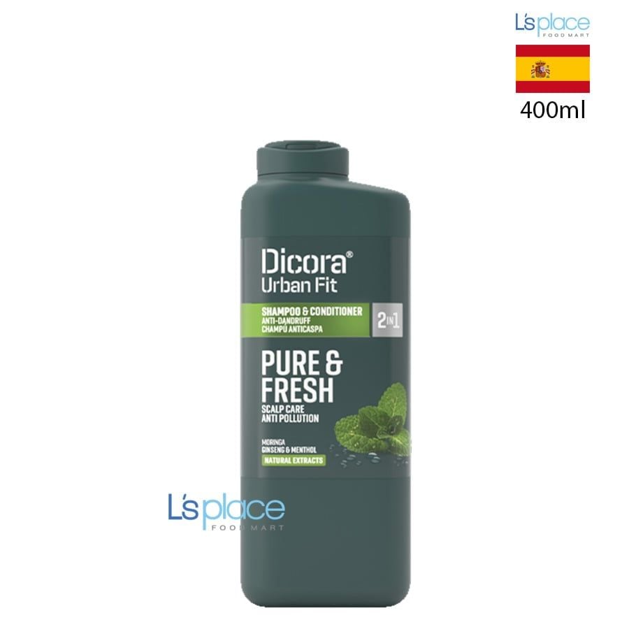 Dicora Urban Fit Dầu gội xả 2 trong 1 Pure & Fresh