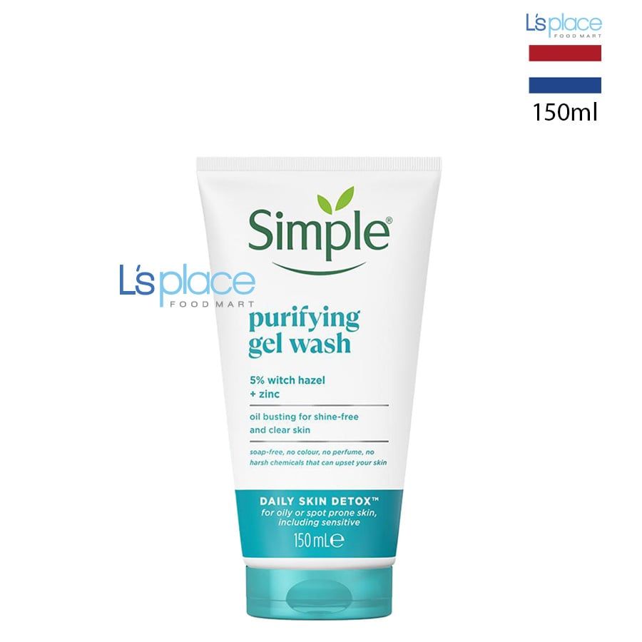 Simple Gel rửa mặt Giảm nhờn