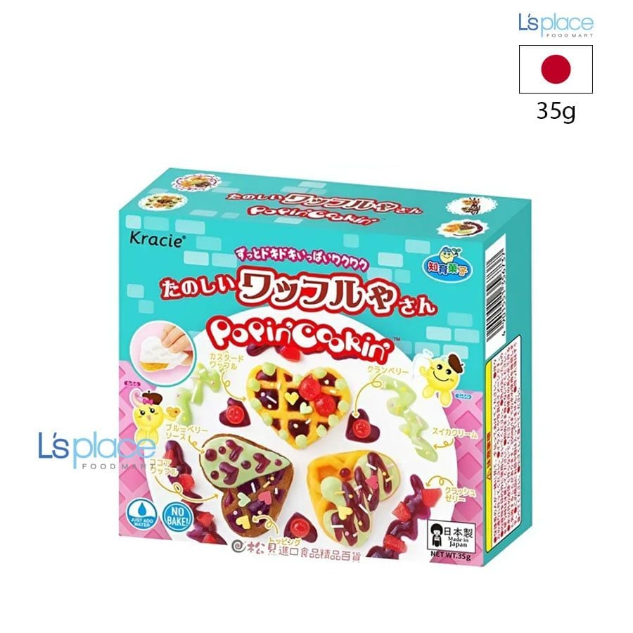 Kracie Set kẹo DIY Popin' Cookin' chủ đề Bánh Waffle