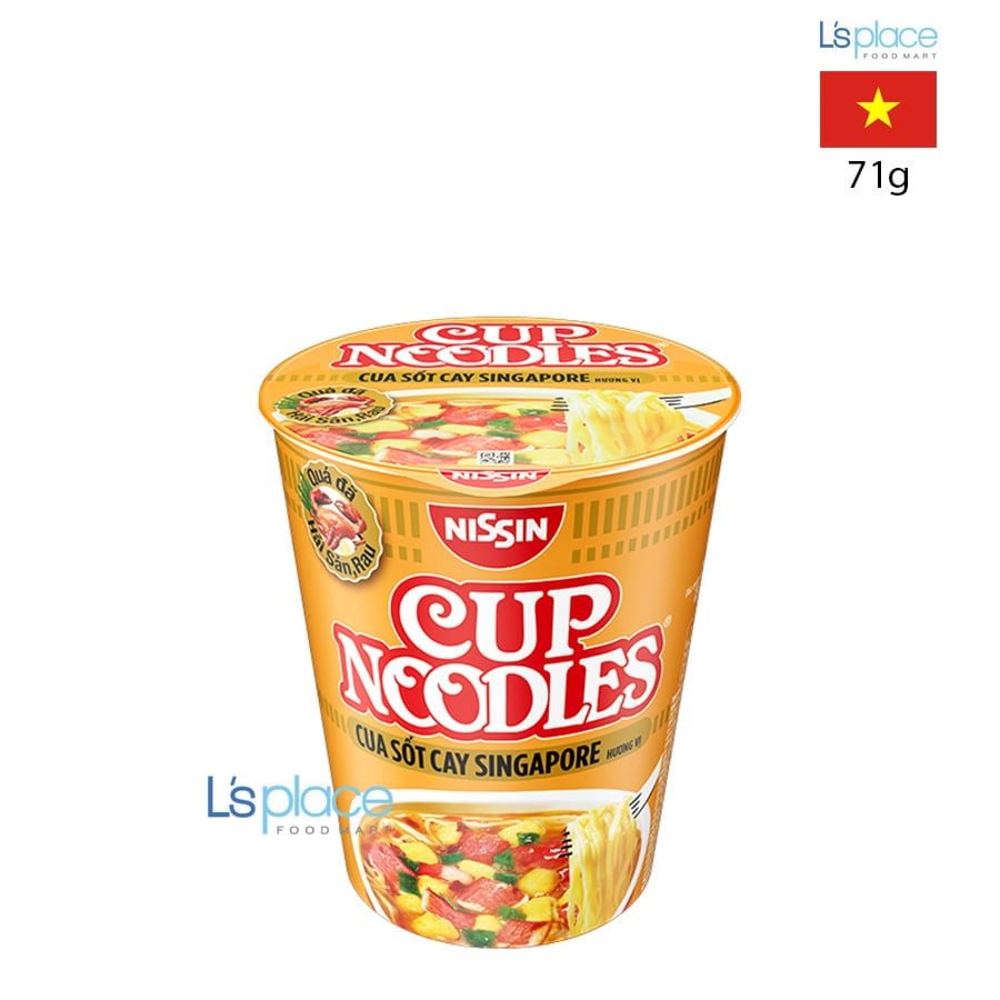 Nissin Mì ly vị Cua Sốt Cay Singapore
