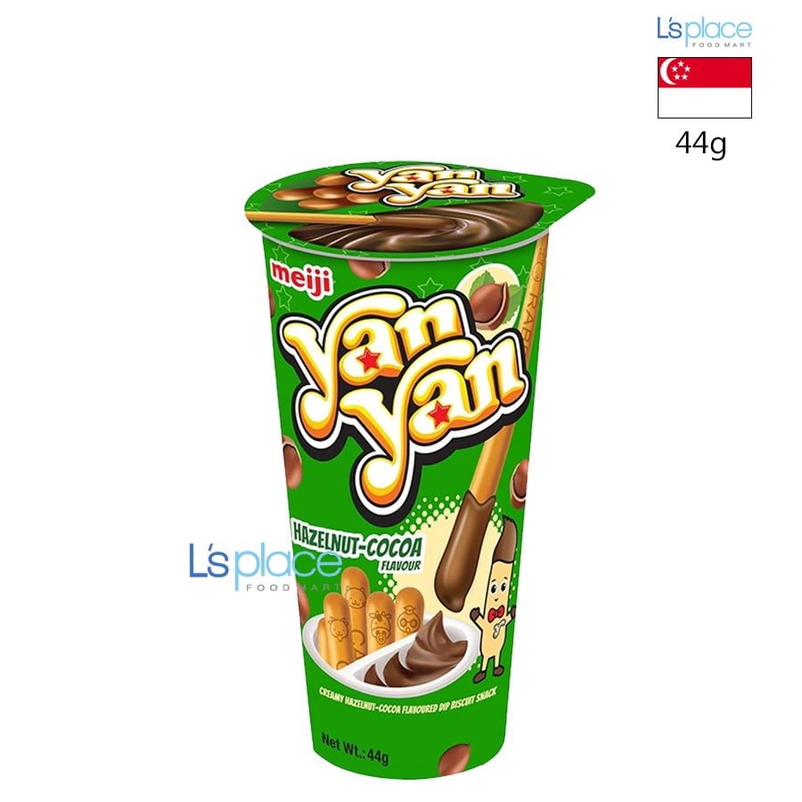Meiji Bánh que chấm kem Yan Yan vị cacao hạt phỉ